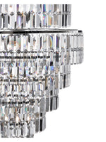 Searchlight Electric Empire  13Lt Chandelier  - Chrome Metal & Clear Crystal 1500CC