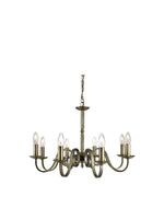 Richmond 8Lt Pendant - Antique Brass Metal