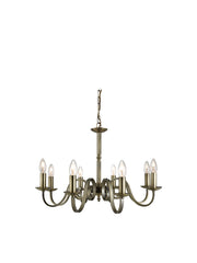 Richmond 8Lt Pendant - Antique Brass Metal