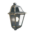 New Orleans Outdoor Wall Light  -  Black Gold, Glass, IP44