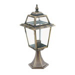 Searchlight Electric New Orleans Outdoor Post- Aluminium, Black Gold & Glass,IP44 1524