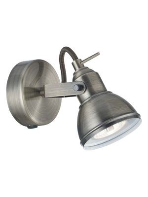 Searchlight Electric Focus  Spotlight Wall Light - Satin Silver Metal 1541SS