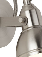 Searchlight Electric Focus  Spotlight Wall Light - Satin Silver Metal 1541SS