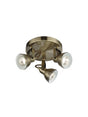 Focus  3Lt Round Spotlight - Antique Brass Metal