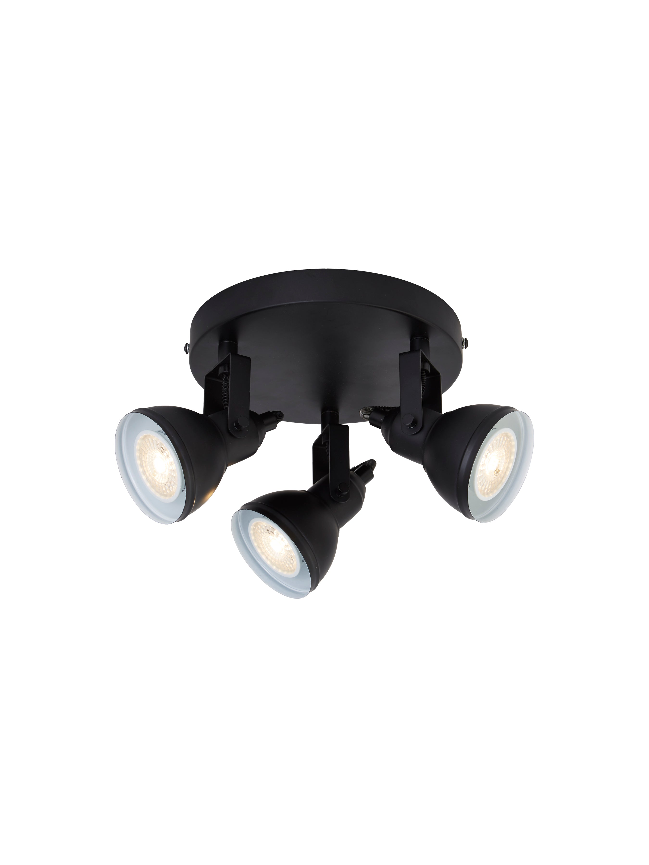 Focus  3Lt Round Spotlight - Black Metal