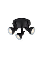 Focus  3Lt Round Spotlight - Black Metal