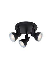 Focus  3Lt Round Spotlight - Black Metal