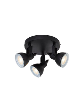 Focus  3Lt Round Spotlight - Black Metal