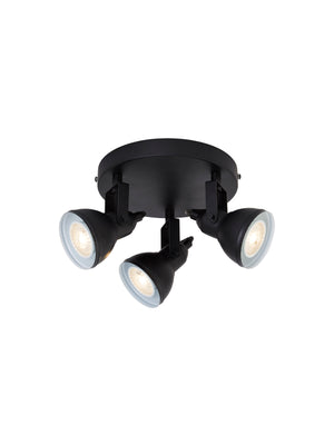 Focus  3Lt Round Spotlight - Black Metal