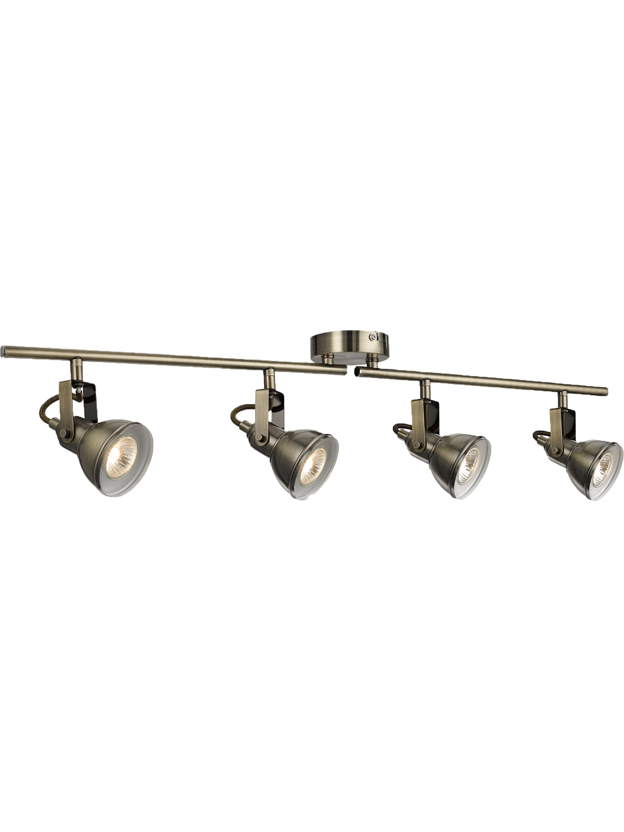 Focus  4Lt Split Bar Spotlight - Antique Brass Metal