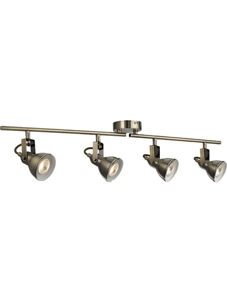 Focus  4Lt Split Bar Spotlight - Antique Brass Metal