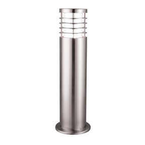 Louvre Outdoor Post - Stainless Steel & Polycarbonate, IP44
