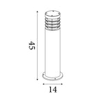 Searchlight Electric Louvre Outdoor Post - Stainless Steel & Polycarbonate, IP44 1556-450