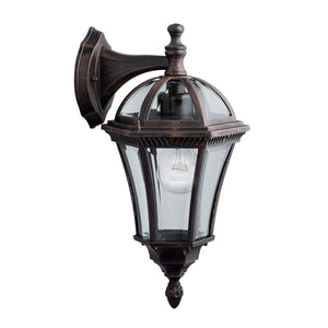 Searchlight Electric Capri Outdoor Downlight-Aluminium, Rustic Brown & Glass,IP44 1563