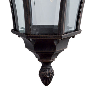 Searchlight Electric Capri Outdoor Downlight-Aluminium, Rustic Brown & Glass,IP44 1563