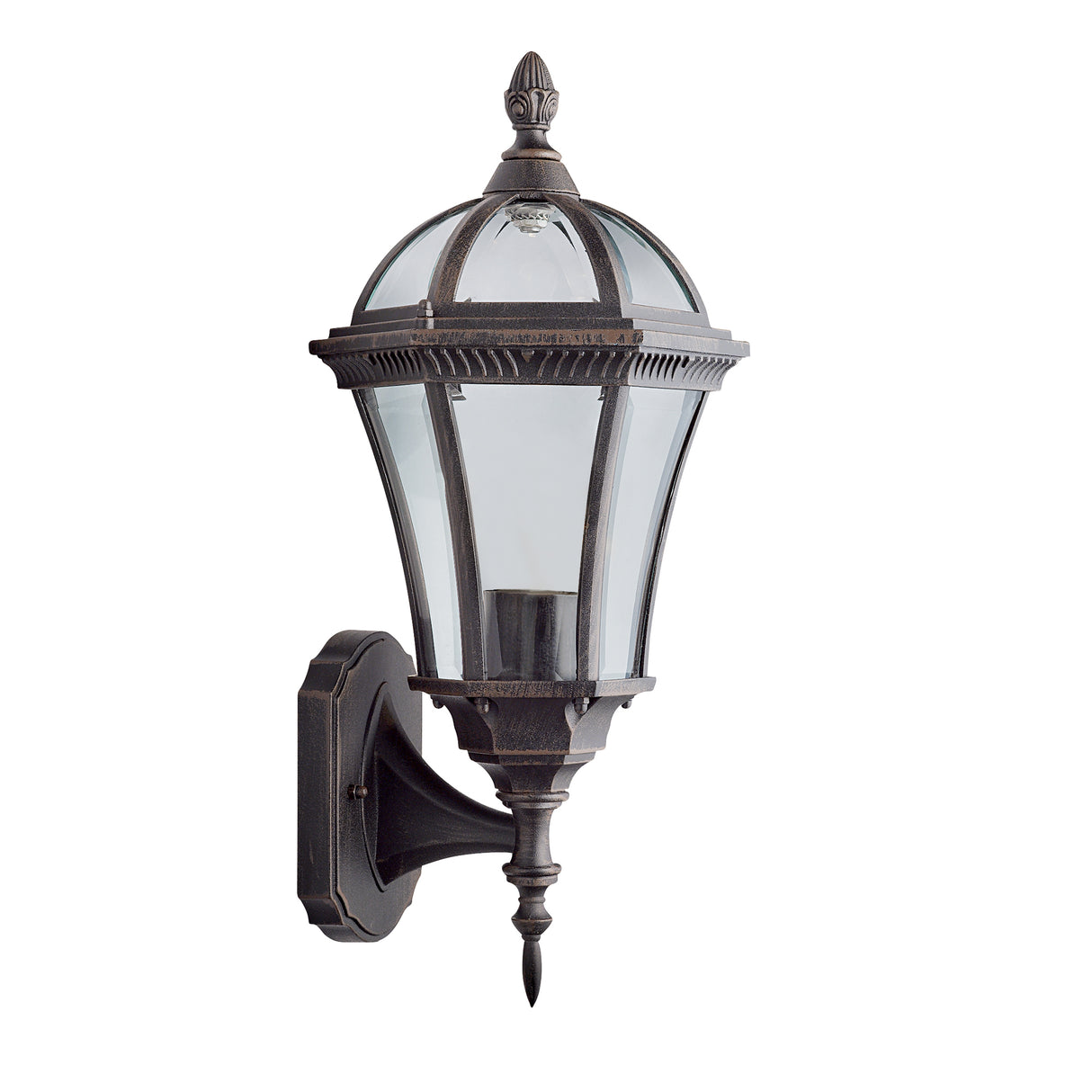 Searchlight Electric Capri Outdoor Uplight - Aluminium, Rustic Brown & Glass,IP44 1565