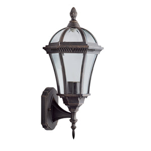 Searchlight Electric Capri Outdoor Uplight - Aluminium, Rustic Brown & Glass,IP44 1565