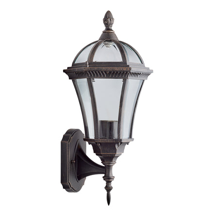 Searchlight Electric Capri Outdoor Uplight - Aluminium, Rustic Brown & Glass,IP44 1565