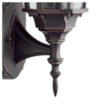 Searchlight Electric Capri Outdoor Uplight - Aluminium, Rustic Brown & Glass,IP44 1565