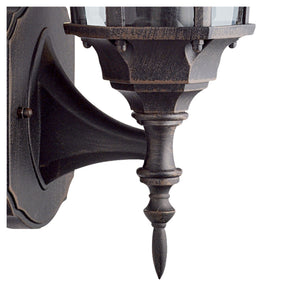 Searchlight Electric Capri Outdoor Uplight - Aluminium, Rustic Brown & Glass,IP44 1565