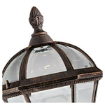 Searchlight Electric Capri Outdoor Post  -  Aluminium, Rustic Brown & Glass, IP23 1568