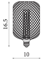 Searchlight Electric Wire Mesh Effect Drum Lamp - Gold Metal 16002GO