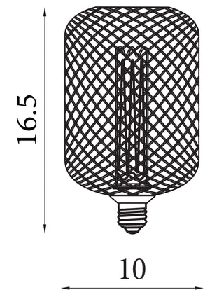 Searchlight Electric Wire Mesh Effect Drum Lamp - Gold Metal 16002GO