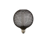 Searchlight Electric Wire Mesh Effect Globe Lamp - Black Metal 16003BK