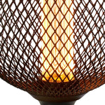 Searchlight Electric Wire Mesh Effect Globe Lamp - Black Metal 16003BK