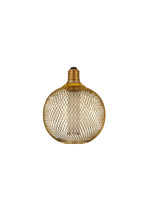 Searchlight Electric Wire Mesh Effect Globe Lamp - Gold Metal 16003GO