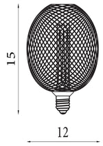 Searchlight Electric Wire Mesh Effect Globe Lamp - Gold Metal 16003GO