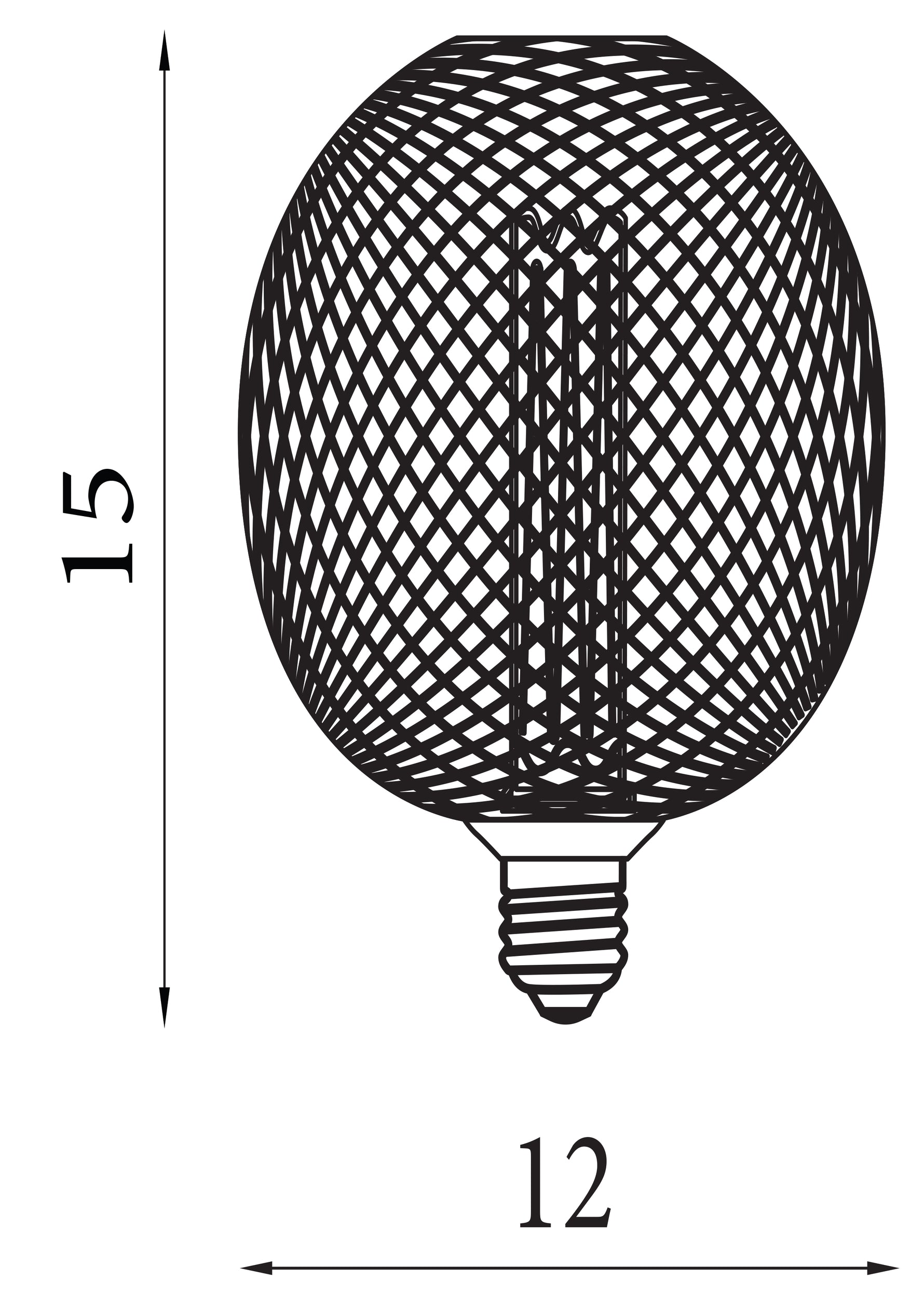 Searchlight Electric Wire Mesh Effect Globe Lamp - Gold Metal 16003GO