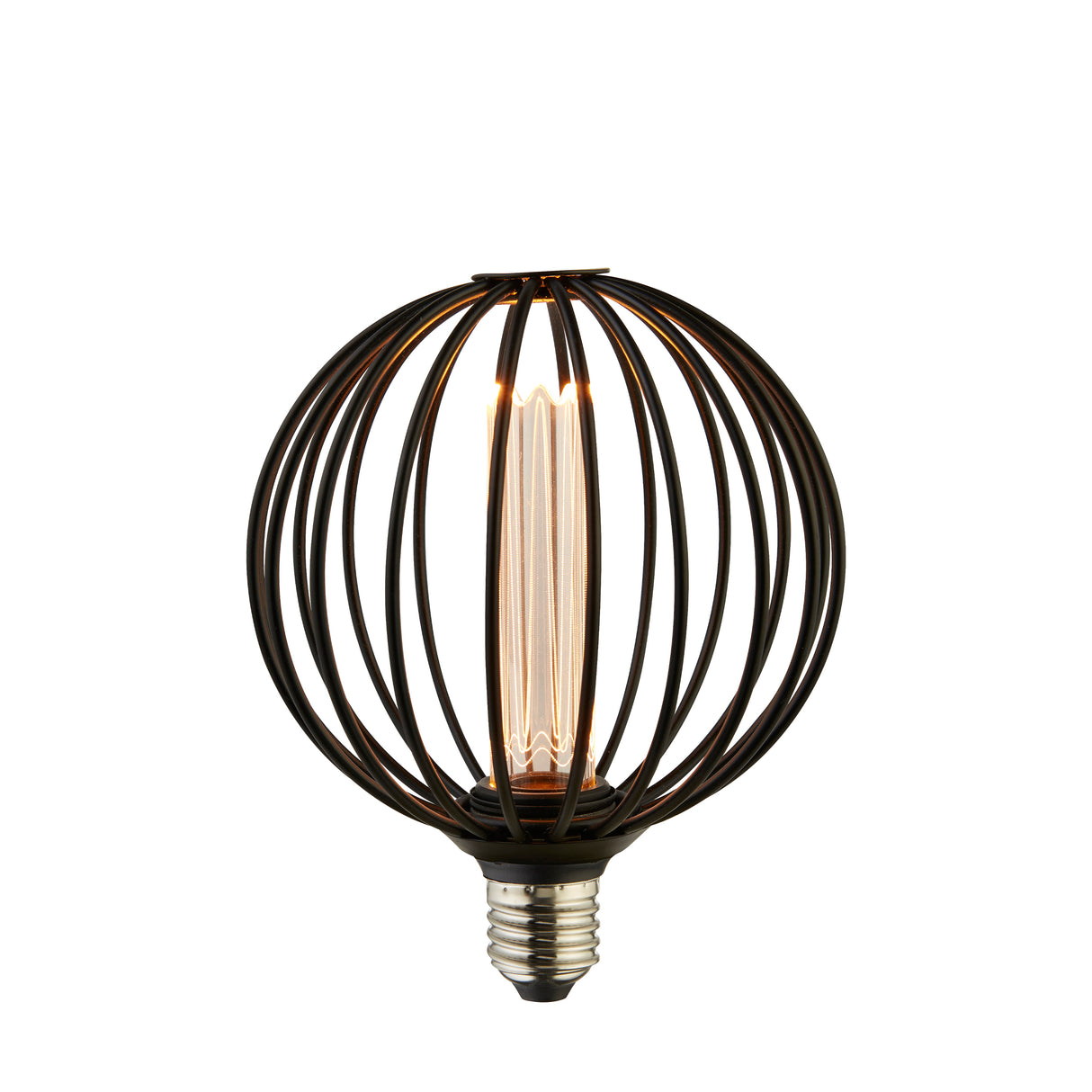 Globe Lamp - Black Metal