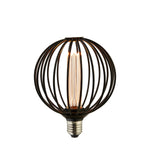 Globe Lamp - Black Metal