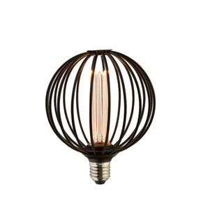 Globe Lamp - Black Metal