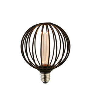 Globe Lamp - Black Metal