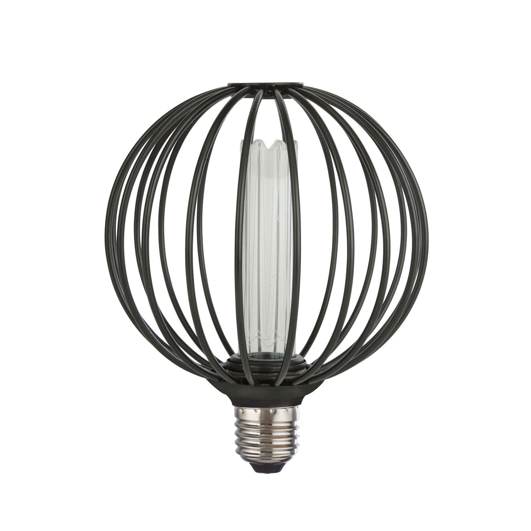 Searchlight Electric Globe Lamp - Black Metal 16004BK