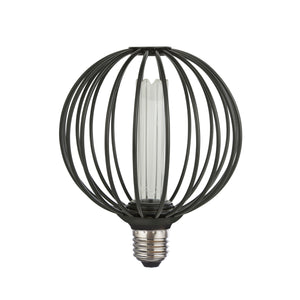 Searchlight Electric Globe Lamp - Black Metal 16004BK