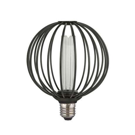 Searchlight Electric Globe Lamp - Black Metal 16004BK