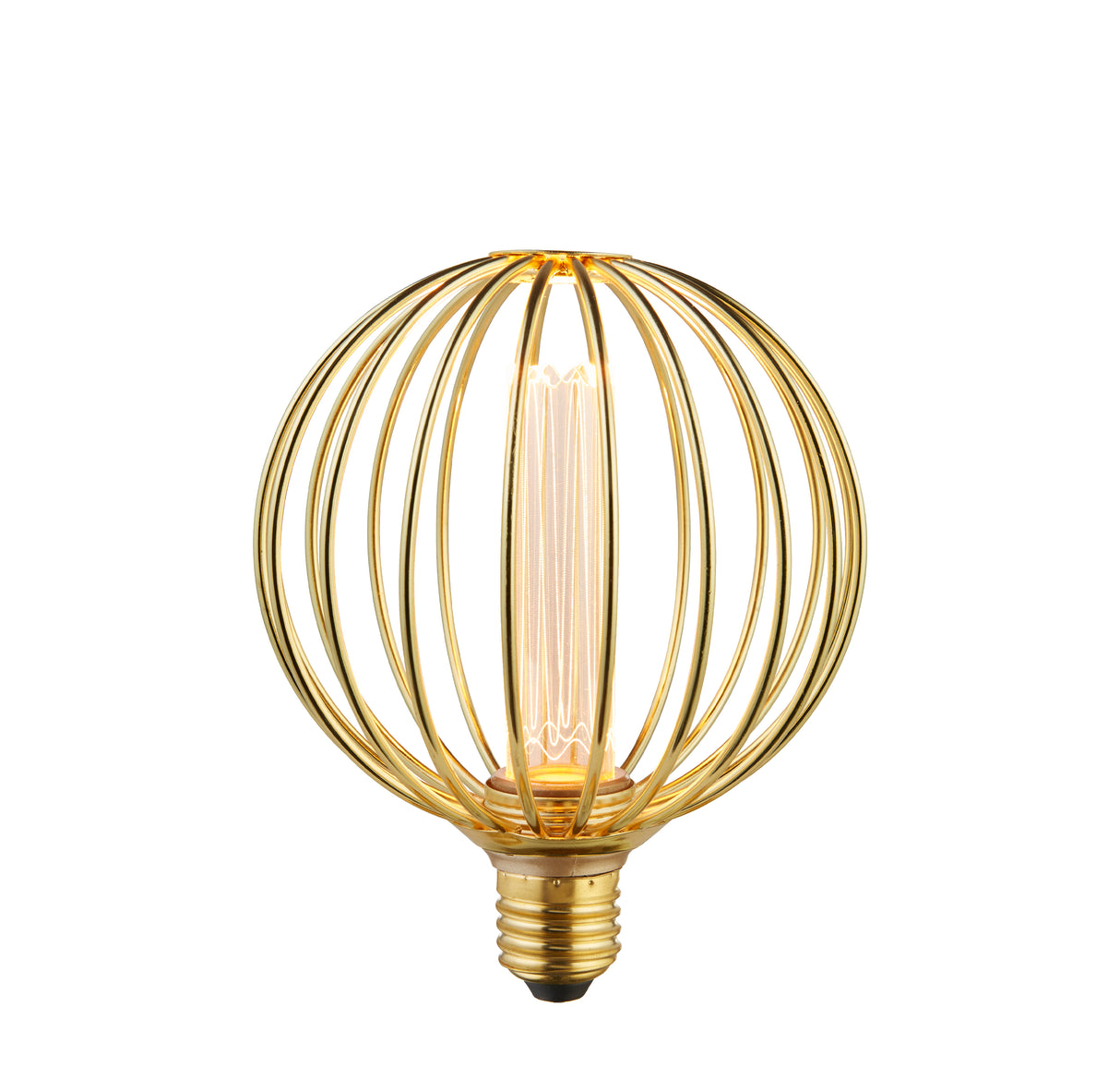 Globe Lamp - Gold Metal