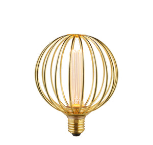 Globe Lamp - Gold Metal