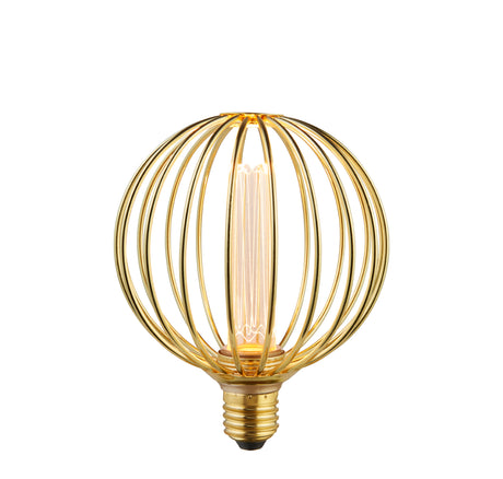 Globe Lamp - Gold Metal