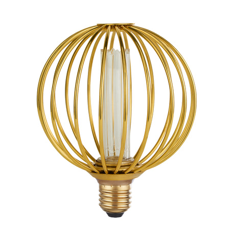 Searchlight Electric Globe Lamp - Gold Metal 16004GO