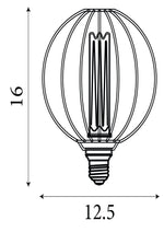 Searchlight Electric Globe Lamp - Gold Metal 16004GO