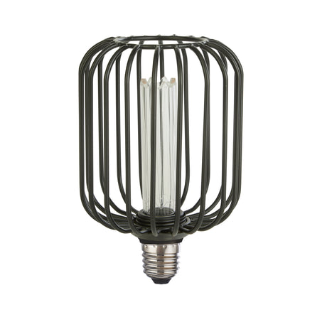 Searchlight Electric Drum Lamp - Black Metal 16005BK