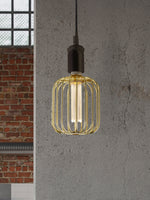 Searchlight Electric Drum Lamp - Gold Metal 16005GO