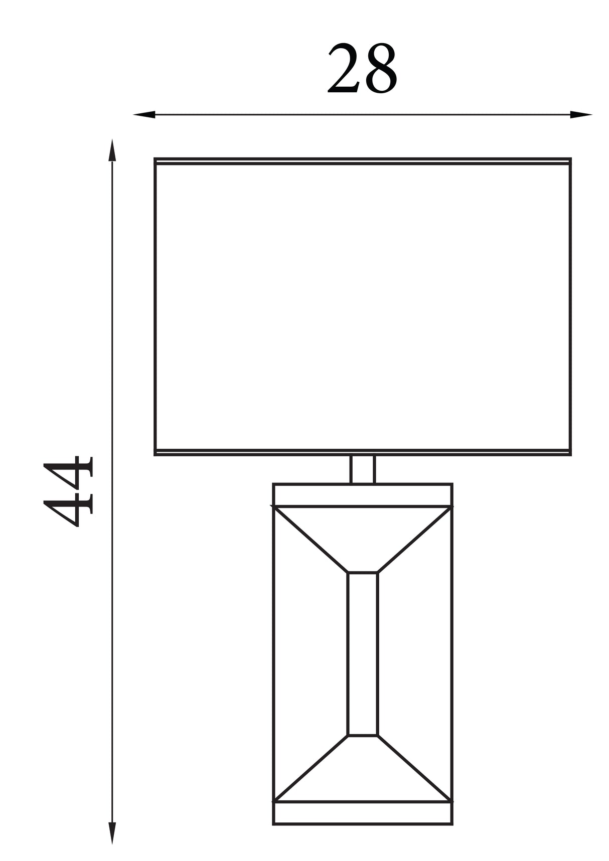 Searchlight Electric Megan 1Lt Table Lamp, Mirror 16110