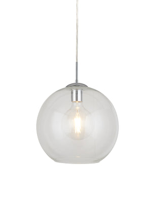 Balls  Pendant  - Chrome Metal & Glass
