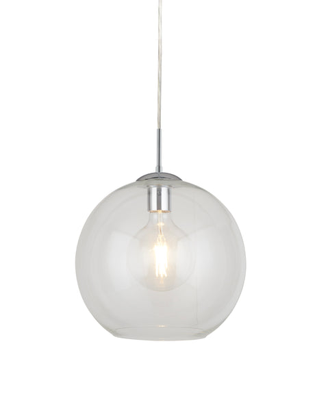 Balls  Pendant  - Chrome Metal & Glass