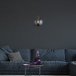 Searchlight Electric Balls  Pendant  - Chrome Metal & Smoked Glass 1621SM